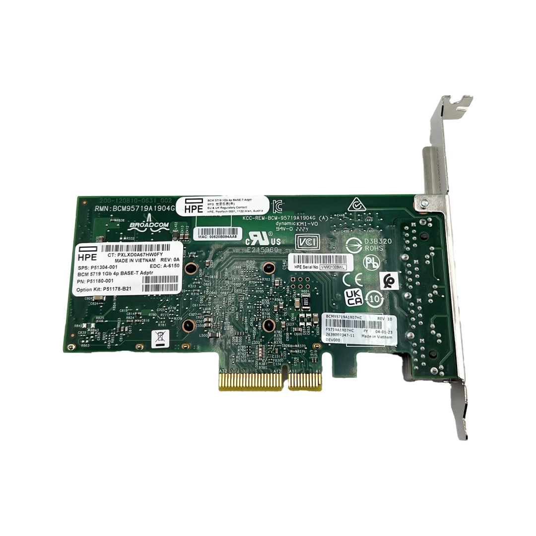 Broadcom BCM5719 Ethernet 1Gb 4-port BASE-T Adapter for HPE