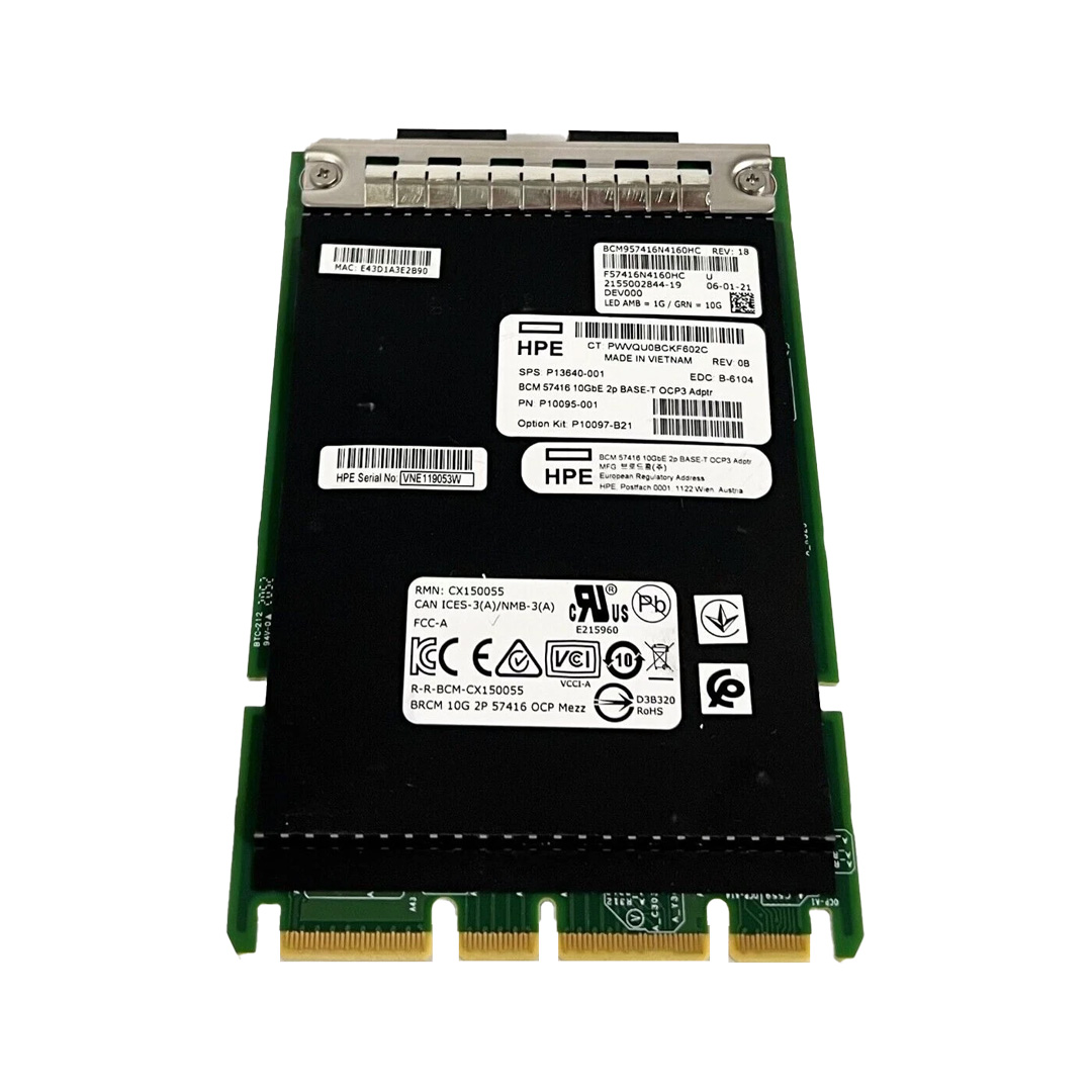 Broadcom BCM57416 Ethernet 10Gb 2-port BASE-T OCP3 Adapter for HPE