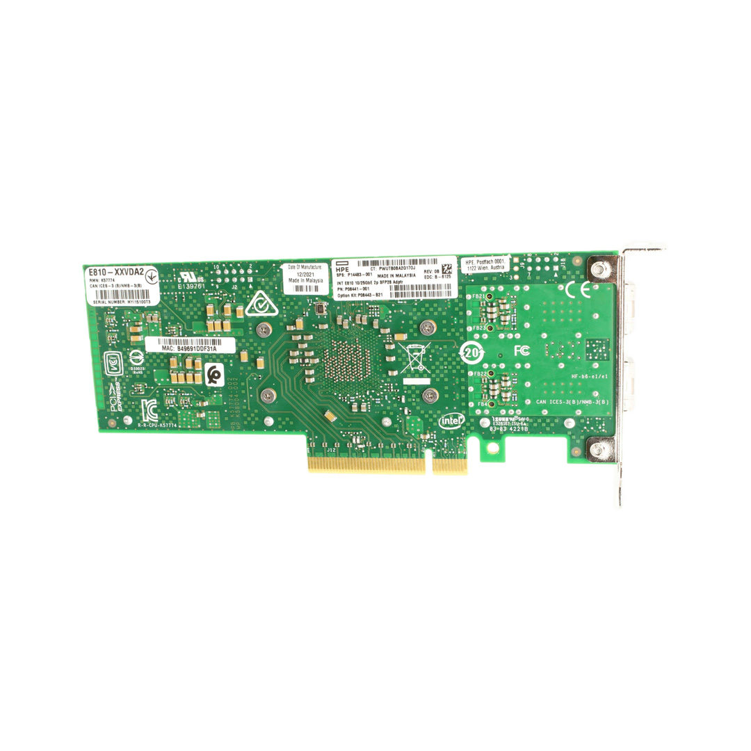 Intel E810‑XXVDA2 Ethernet 10/25Gb 2‑port SFP28 Adapter for HPE
