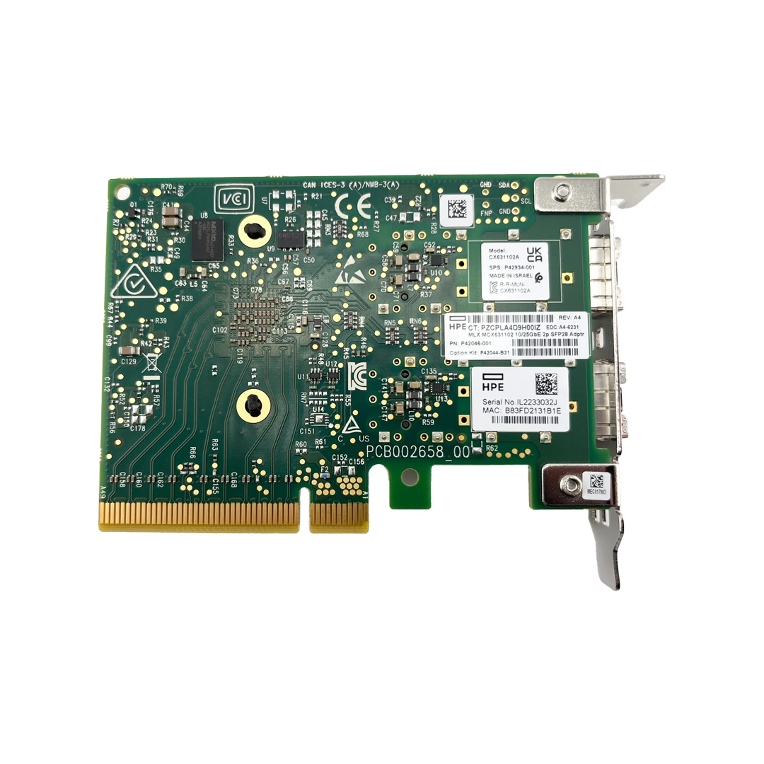 Mellanox MCX631102AS-ADAT Ethernet 10/25Gb 2-port SFP28 Adapter for HPE