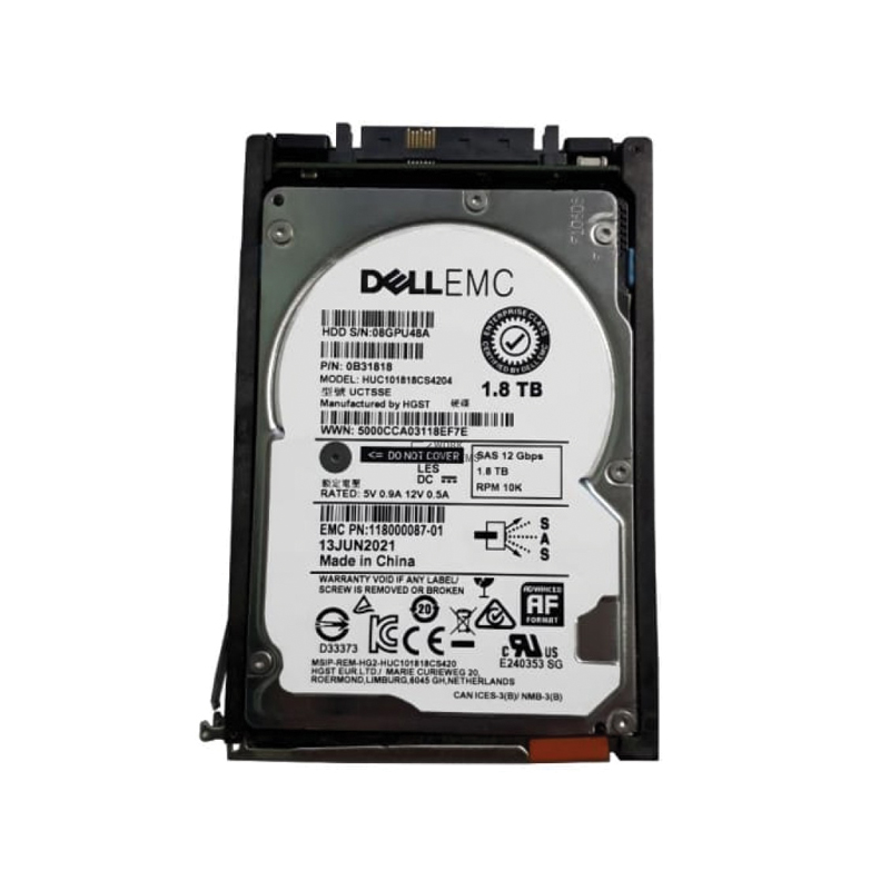 هارد سرور Dell EMC مدل D4-2S10-1800